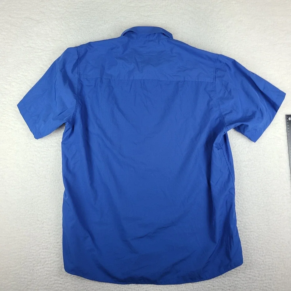 DIXXON Shirt Mens 2X Blue Performance Bamboo Series D-LUX Preppy Button Up